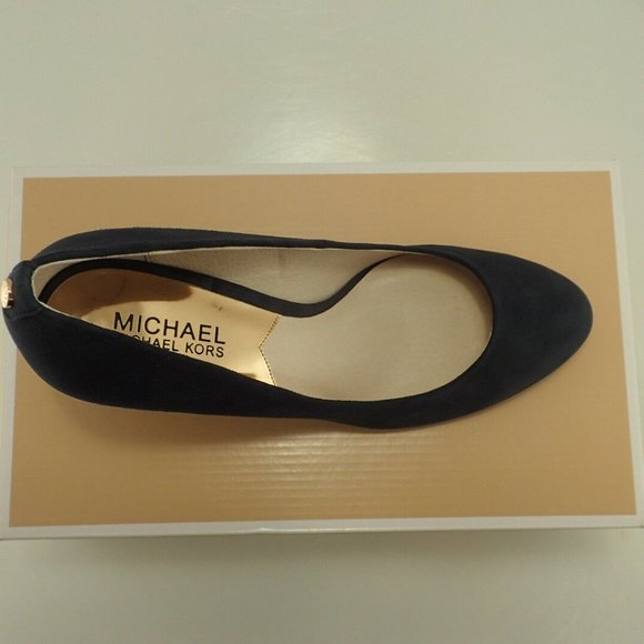 NIB MICHAEL KORS 40F3MFMP2S MK FLEX NAVY PUMP 9.5 - Picture 4 of 8